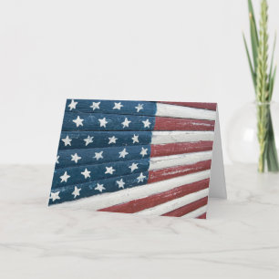 Amerikaanse vlag voor Veteranendag Kaart