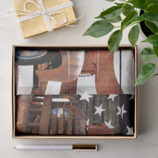 Amerikaanse vlag voor vrachtwagen tissuepapier (Geschenk)