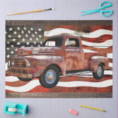 Amerikaanse vlag voor vrachtwagen tissuepapier (Craft)
