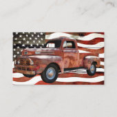 Amerikaanse vlag voor vrachtwagen visitekaartje (Voorkant)