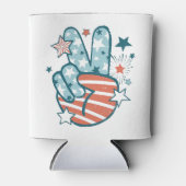 Amerikaanse vlag "vrede" blikjeskoeler (Voorkant)