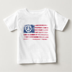 Amerikaanse Vlag & Vredessymbool Vervallen Design