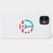 Amerikaanse Vlag Vredesteken Case-Mate iPhone Case (Achterkant (horizontaal))