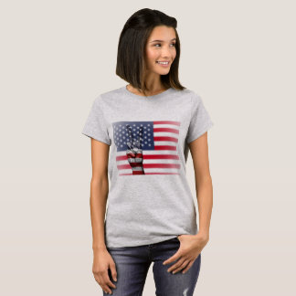 Amerikaanse vlag Vredesteken Vrouwen Shirt