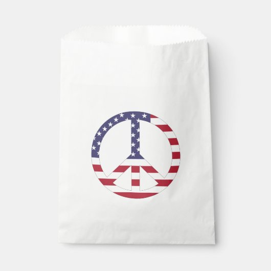 AMERIKAANSE VLAG VREDESZIJDE BEDANKZAKJE (Voorkant)