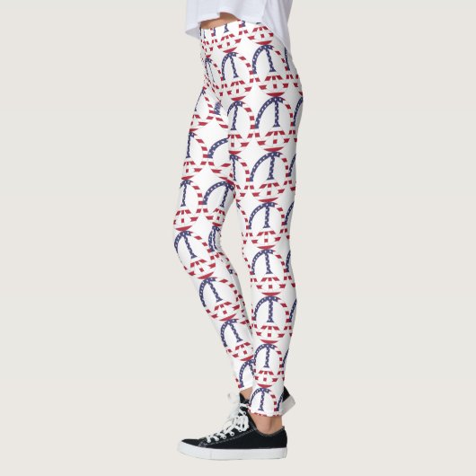 AMERIKAANSE VLAG VREDESZIJDE LEGGINGS (Links)
