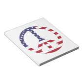 AMERIKAANSE VLAG VREDESZIJDE NOTITIEBLOK (Schuin)
