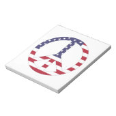 AMERIKAANSE VLAG VREDESZIJDE NOTITIEBLOK (Linkerzijde)