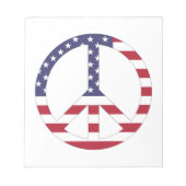 AMERIKAANSE VLAG VREDESZIJDE NOTITIEBLOK (Voorkant)