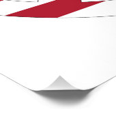 AMERIKAANSE VLAG VREDESZIJDE POSTER (Hoek)