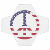 AMERIKAANSE VLAG VREDESZIJDE VOETBAL (Enkel)