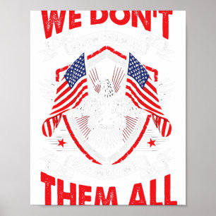 Amerikaanse vlag Vrijheid Liefde voor uw land Patr Poster