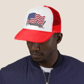 Amerikaanse vlag - vrijheid! trucker pet (In situ)