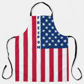 Amerikaanse Vlag Vrijheid - verticaal Schort (Voorkant)