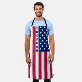 Amerikaanse Vlag Vrijheid - verticaal Schort (Gedragen)