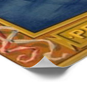  Amerikaanse vlag Vrijheid voor Vrede Poster (Hoek)