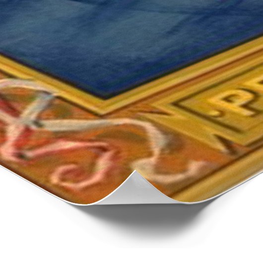  Amerikaanse vlag Vrijheid voor Vrede Poster (Hoek)