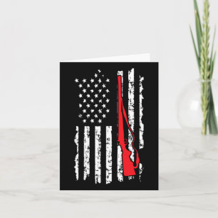 Amerikaanse Vlag Vrouwen Mannen Shotgun Hunting Kaart