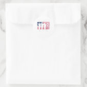 Amerikaanse vlag Vrouwen Serve Veterans Vrouw Ronde Sticker (Tas)
