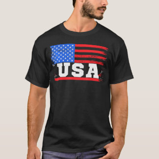 Amerikaanse vlag VS 4 juli Amerika Patriottisch T-shirt