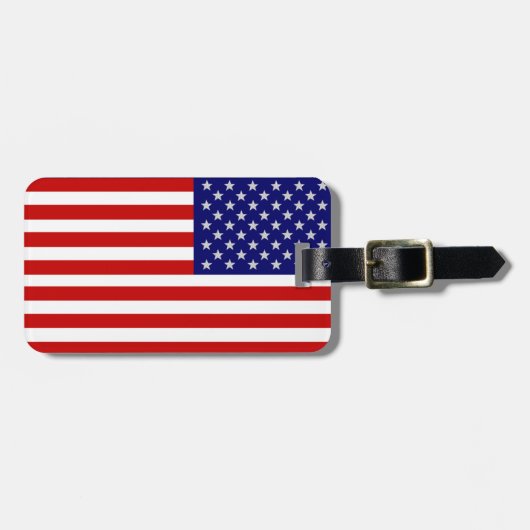 Amerikaanse vlag VS Bagagelabel (Voorkant horizontaal)
