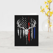 Amerikaanse vlag VS Bow Whitetail Deer Hu Kaart (Gele Bloem)