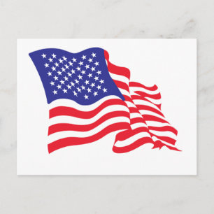 Amerikaanse vlag VS Briefkaart
