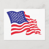 Amerikaanse vlag VS Briefkaart (Voorkant)