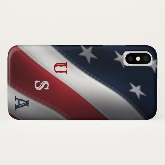 Amerikaanse Vlag VS Case-Mate iPhone Case (Achterkant (horizontaal))