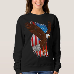 Amerikaanse vlag VS Eagle Patriottische Graphic Trui