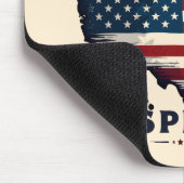 Amerikaanse Vlag VS Kaart Distressed Art Muismat (Hoek)