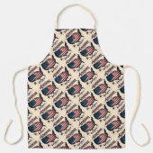  Amerikaanse Vlag VS Kaart Distressed Art Schort (Voorkant)