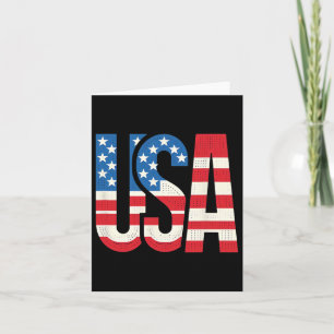 Amerikaanse vlag VS Patriottische VS 4 juli Kaart