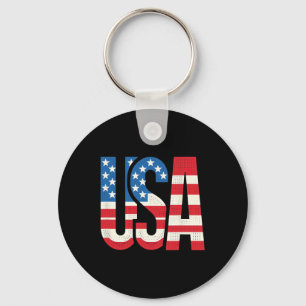 Amerikaanse vlag VS Patriottische VS 4 juli Sleutelhanger