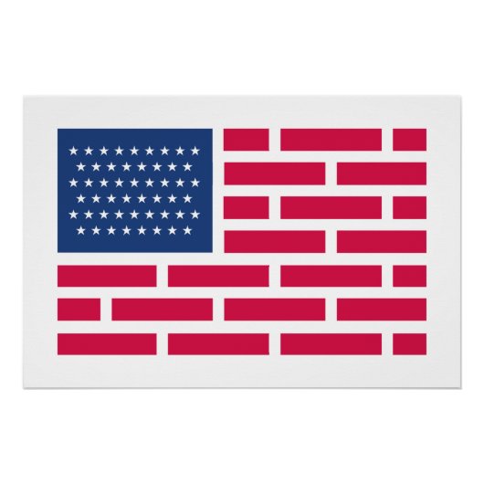 Amerikaanse vlag VS Perfect Poster (Voorkant)