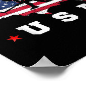 Amerikaanse vlag VS Poster (Hoek)