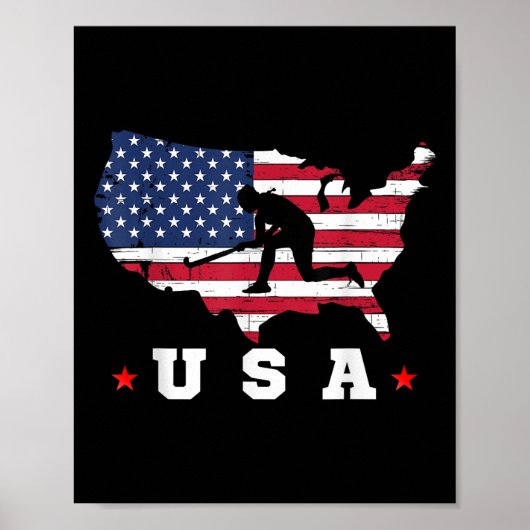 Amerikaanse vlag VS Poster (Voorkant)