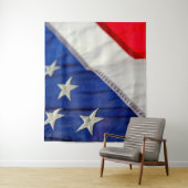 Amerikaanse vlag VS Rood Wit Blauw Wandkleed (In situ)