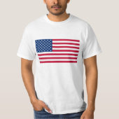 Amerikaanse vlag VS T-shirt (Voorkant)