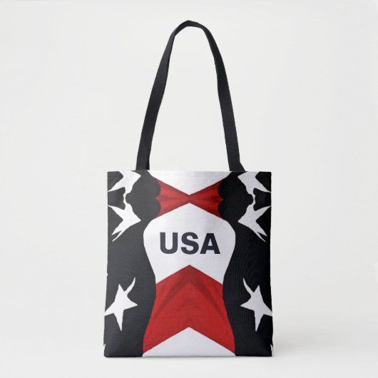 Amerikaanse vlag VS Tote Bag (Voorkant)