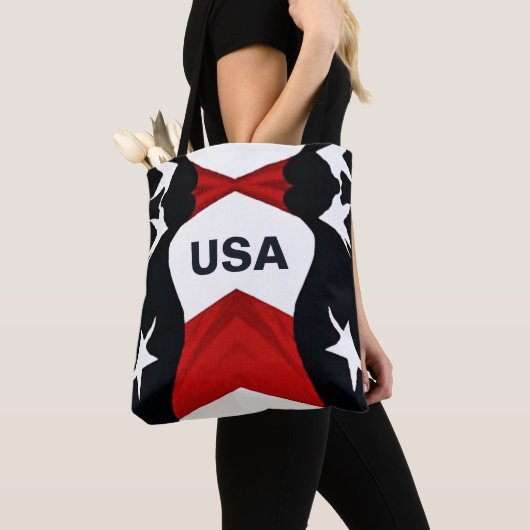 Amerikaanse vlag VS Tote Bag (Dichtbij)