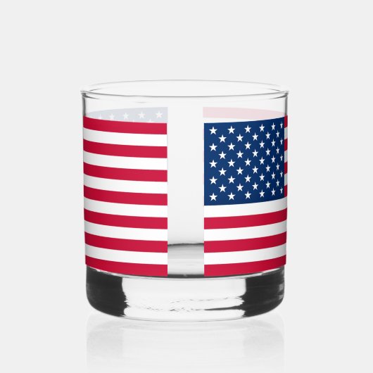 Amerikaanse vlag VS Whisky Glas (Rechts)