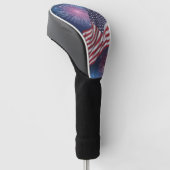 Amerikaanse Vlag & Vuurwerk Golfheadcover (Schuin)