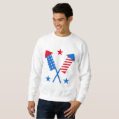Amerikaanse vlag vuurwerk trui (Voorkant volledig)