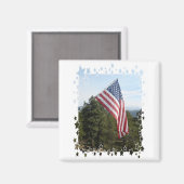 Amerikaanse vlag w/sterren magneet (Voorkant / Achterkant)