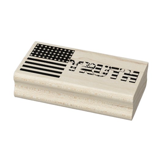 Amerikaanse vlag - Waarheid Rubberstempel (Stempel)