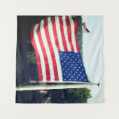 Amerikaanse vlag wandkleed (Voorkant (horizontaal))