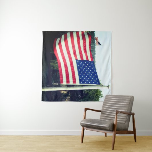 Amerikaanse vlag wandkleed (In Situ (horizontaal))