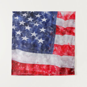 Amerikaanse vlag wandkleed