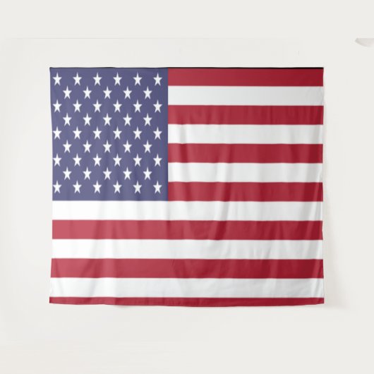 AMERIKAANSE VLAG WANDKLEED (Voorkant (horizontaal))